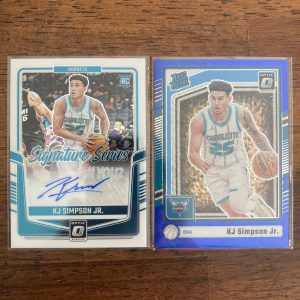 kj simpson jr lot of basketball cards, rookie auto, rc autograph - instant collection bundle pack