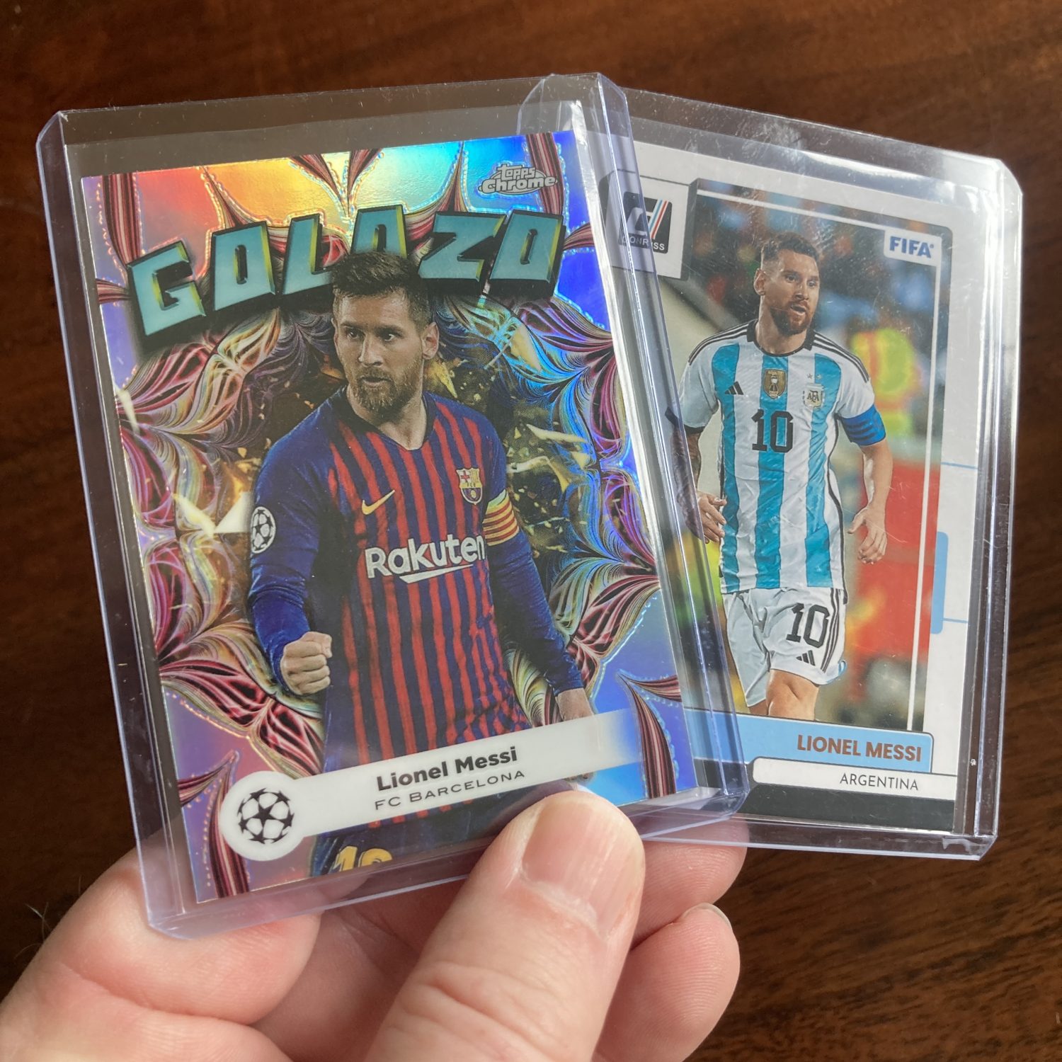 lionel messi lot of soccer cards - instant collection bundle pack