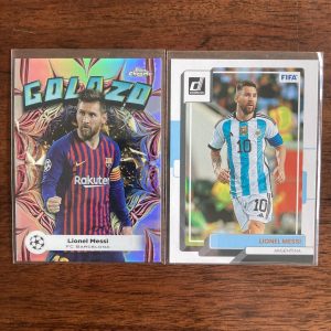 lionel messi lot of soccer cards - instant collection bundle pack
