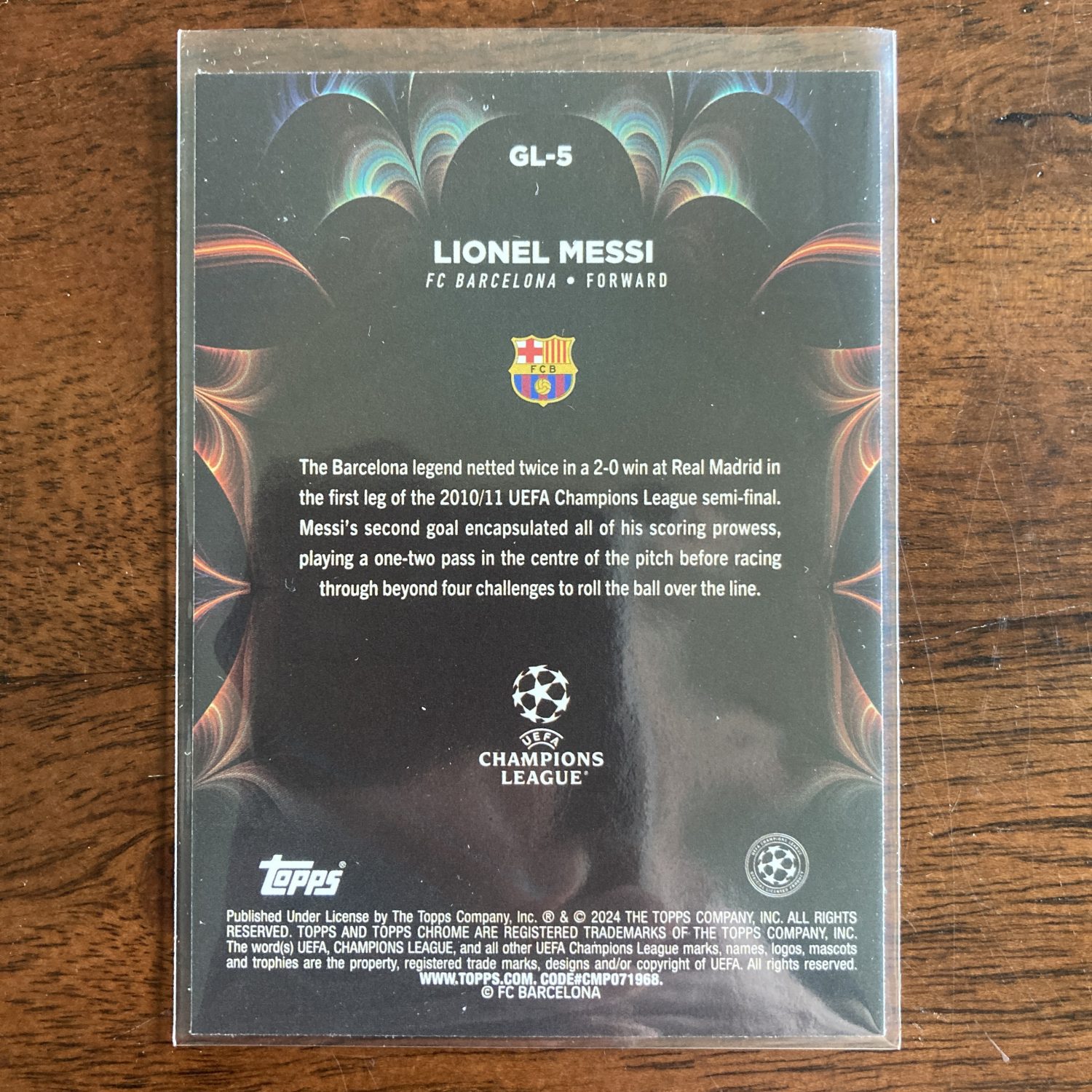 Lionel Messi Pack w/Golazo Holo Insert, Lot of 2 Soccer Cards (711_1) - Image 5