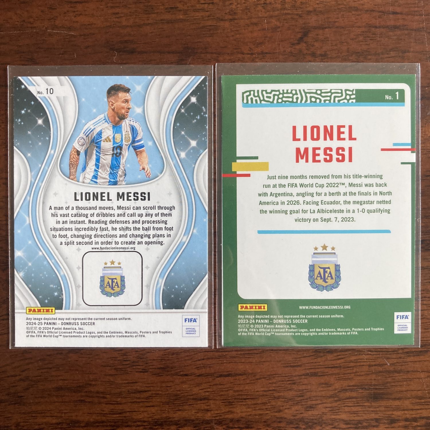 lionel messi lot of soccer cards - instant collection bundle pack