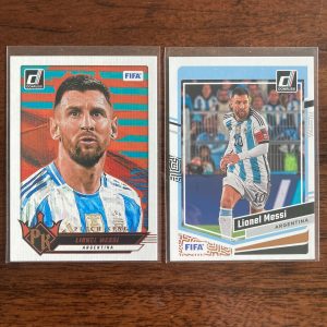 lionel messi lot of soccer cards - instant collection bundle pack