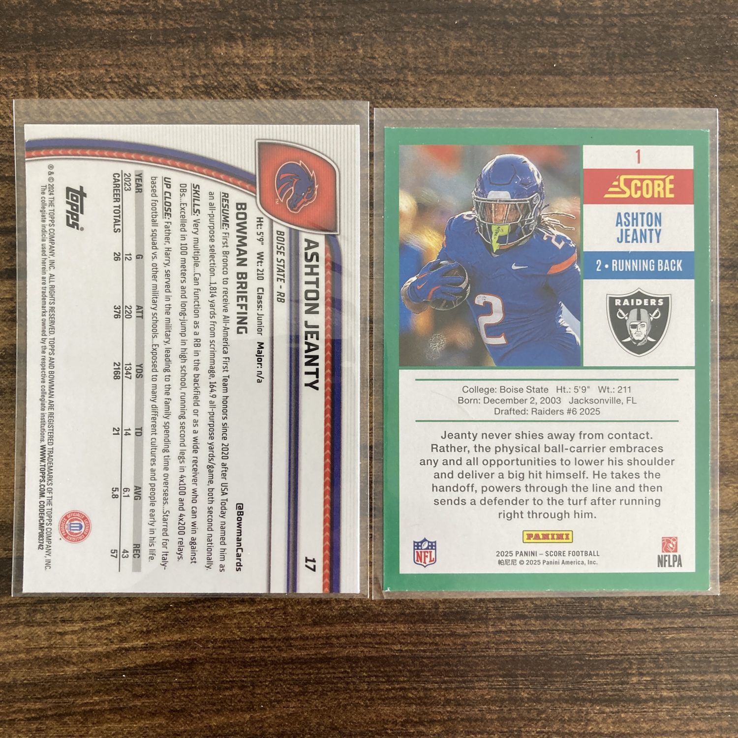 ashton jeanty gift pack of football cards, rookie rc - instant collection bundle lot