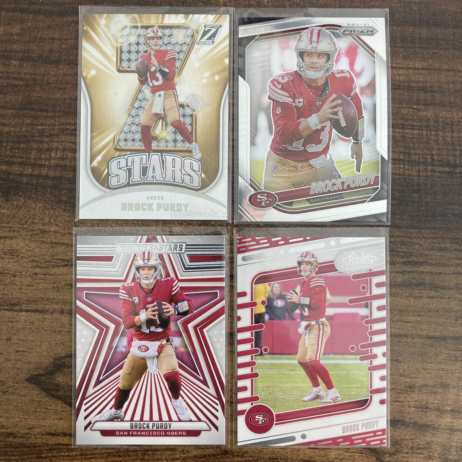 brock purdy gift pack of football cards - instant collection bundle lot