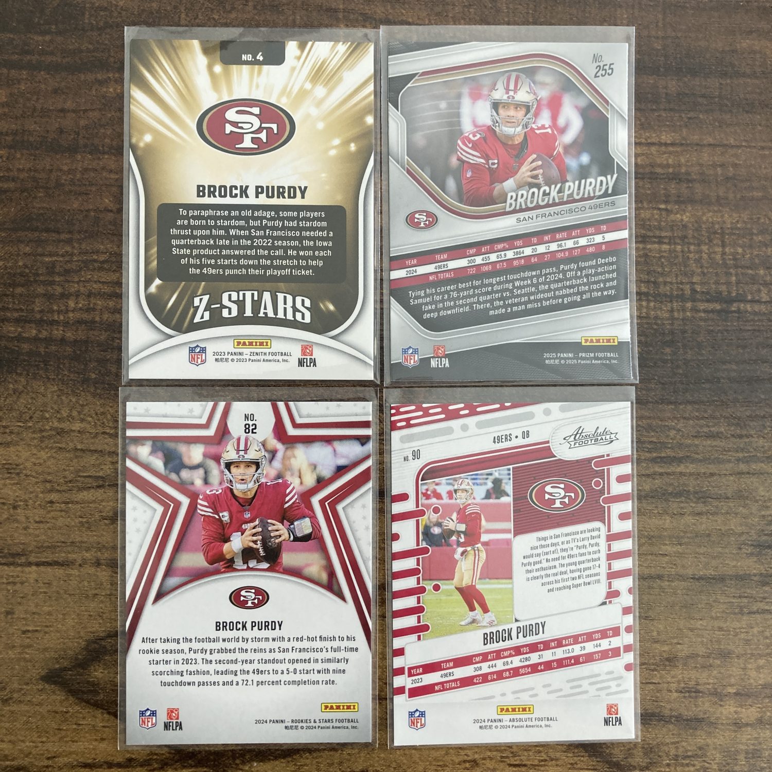 brock purdy gift pack of football cards - instant collection bundle lot