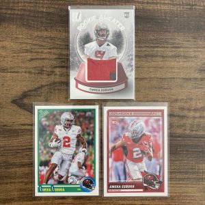 emeka egbuka gift pack of football cards, rookie rc - instant collection bundle lot