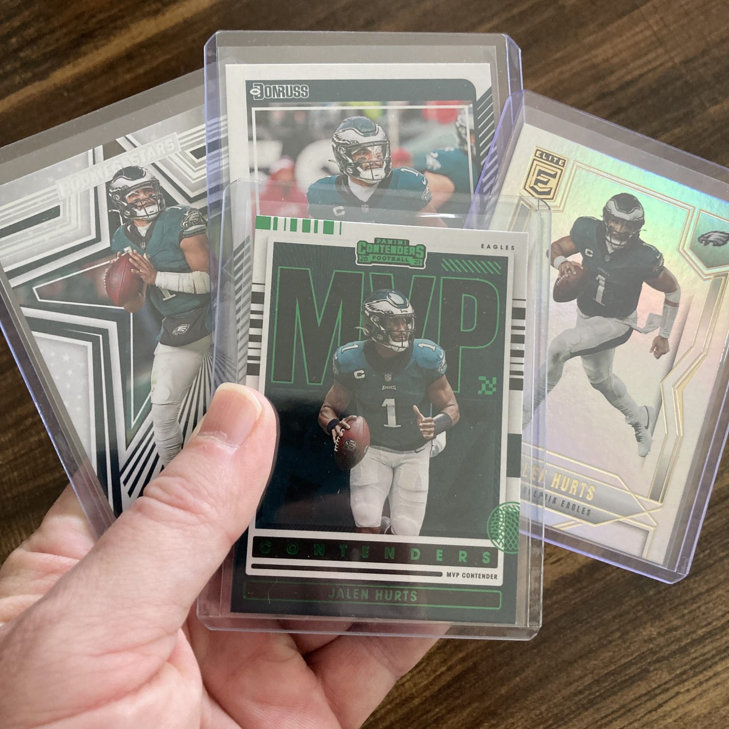 jalen hurts gift pack of football cards - instant collection bundle lot