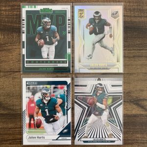 jalen hurts gift pack of football cards - instant collection bundle lot