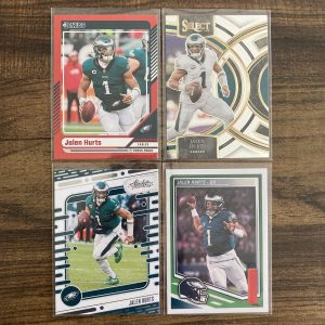 jalen hurts gift pack of football cards - instant collection bundle lot
