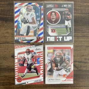 ja'marr chase gift pack of football cards - instant collection bundle lot