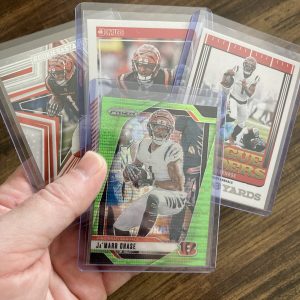 ja'marr chase gift pack of football cards - instant collection bundle lot