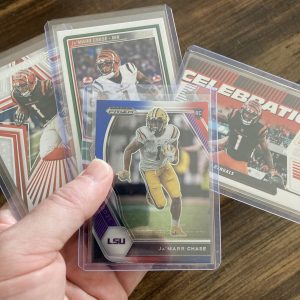 ja'marr chase gift pack of football cards, rookie rc - instant collection bundle lot