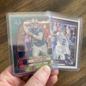 jaxson dart gift pack of football cards, rookie rc - instant collection bundle lot