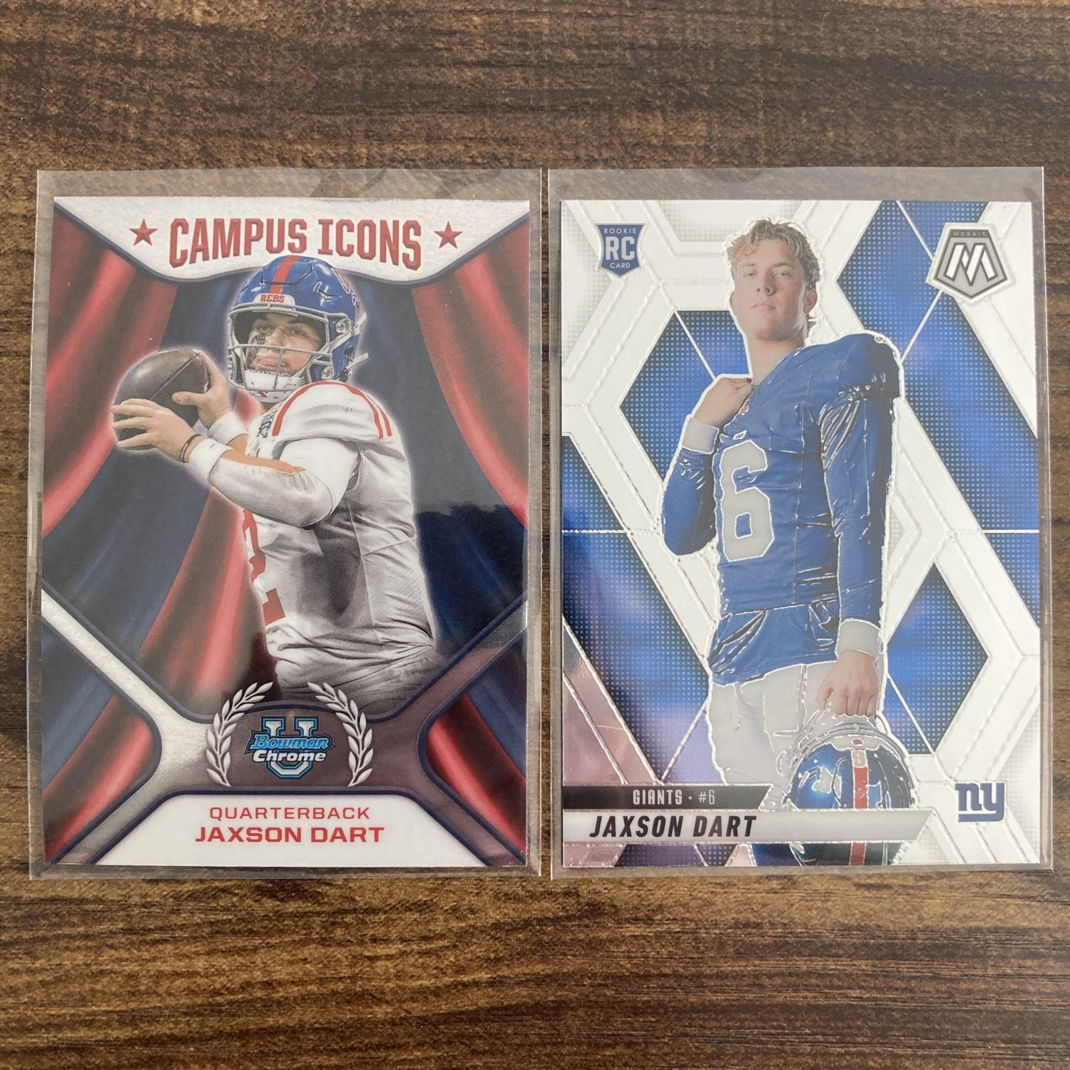jaxson dart gift pack of football cards, rookie rc - instant collection bundle lot