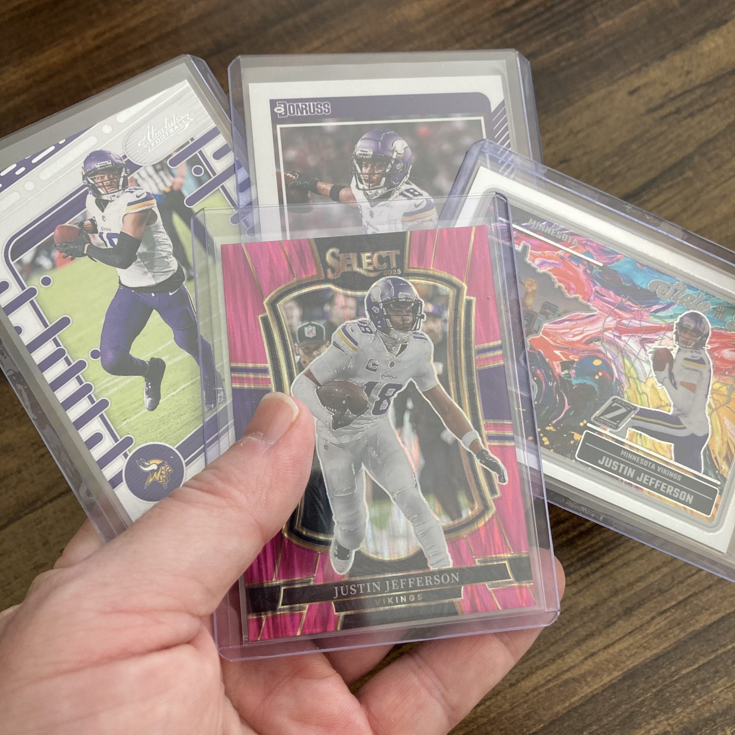 justin jefferson gift pack of football cards - instant collection bundle lot