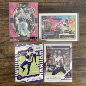 justin jefferson gift pack of football cards - instant collection bundle lot