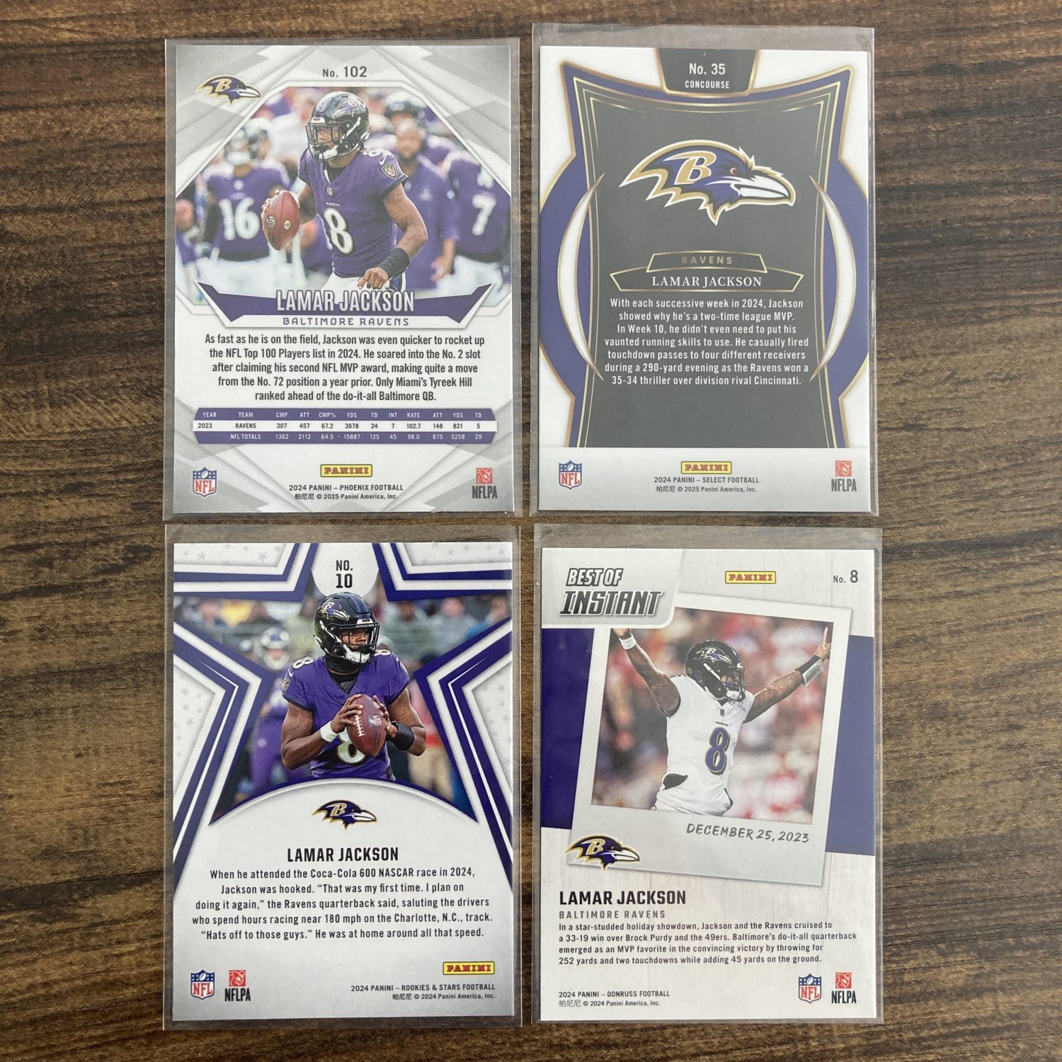 lamar jackson gift pack of football cards - instant collection bundle lot