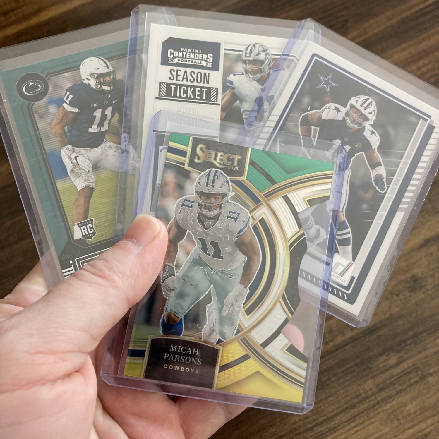 micah parsons gift pack of football cards, rookie rc - instant collection bundle lot