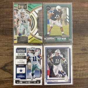 micah parsons gift pack of football cards, rookie rc - instant collection bundle lot