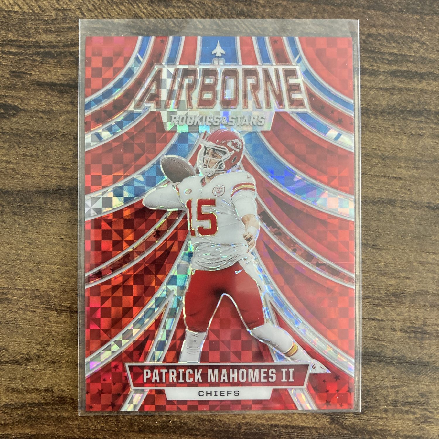 Patrick Mahomes II Pack w/Red Plaid Prizm Insert, Lot of 4 Football Cards (88_3) - Image 4
