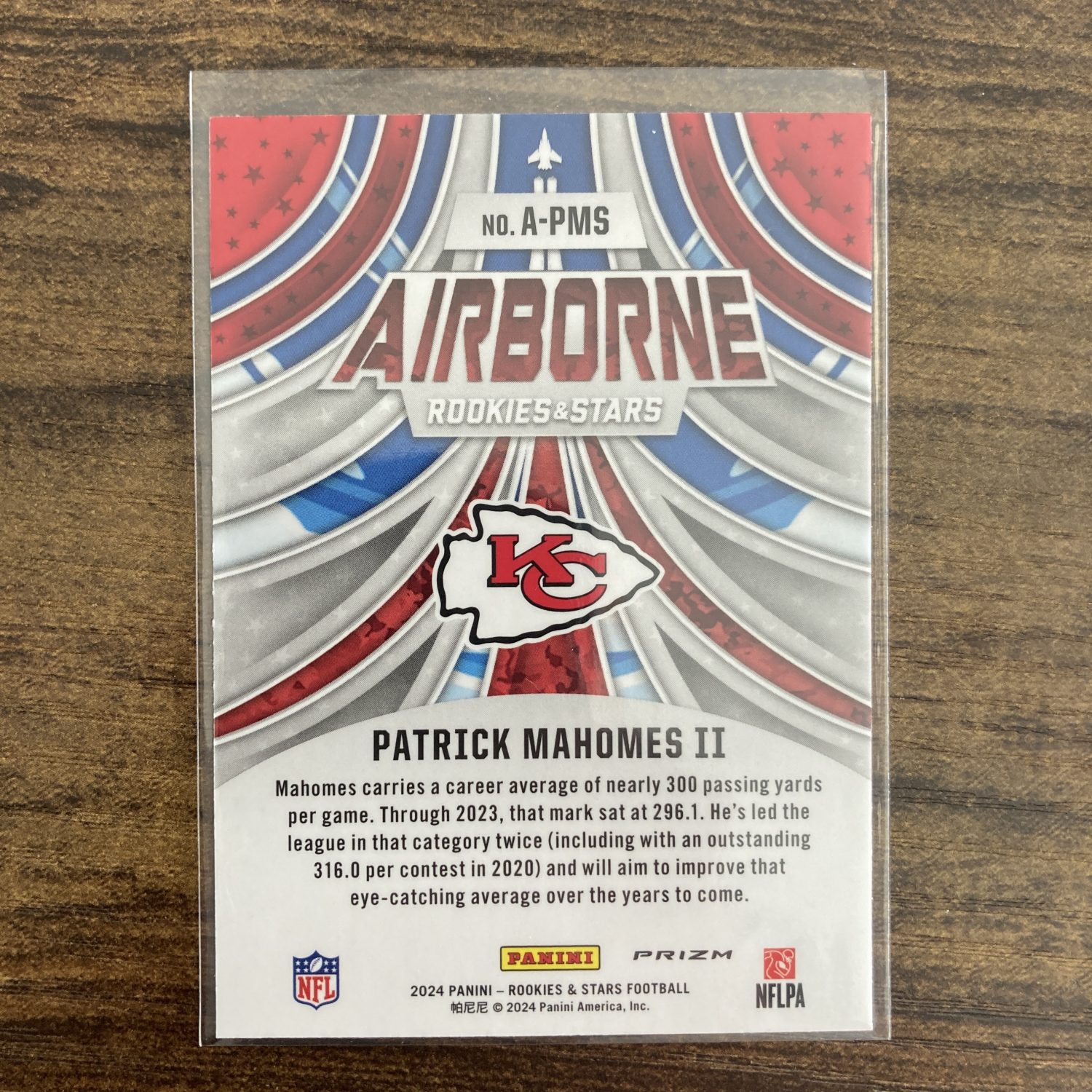 Patrick Mahomes II Pack w/Red Plaid Prizm Insert, Lot of 4 Football Cards (88_3) - Image 5