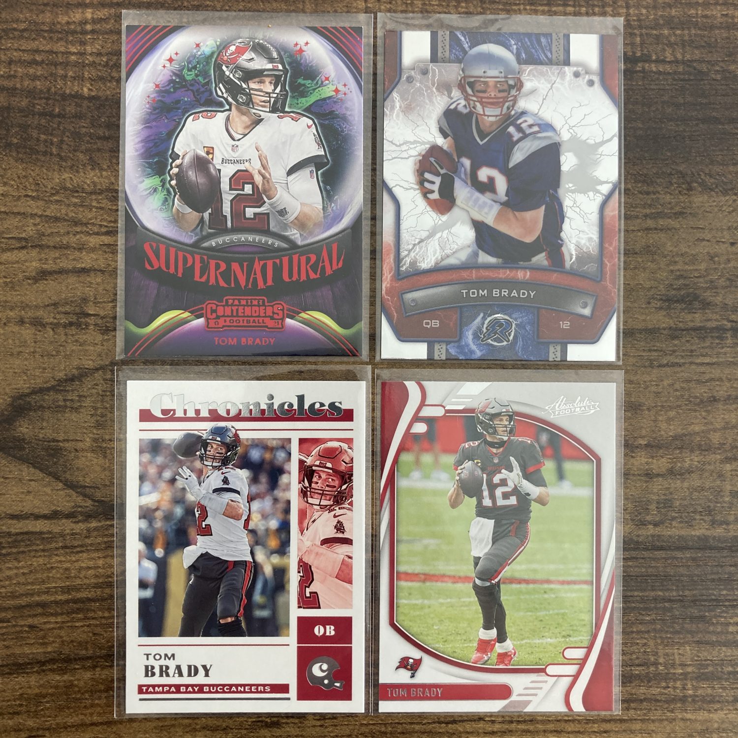 tom brady gift pack of football cards - instant collection bundle lot