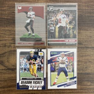 tom brady gift pack of football cards - instant collection bundle lot