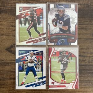 tom brady gift pack of football cards - instant collection bundle lot