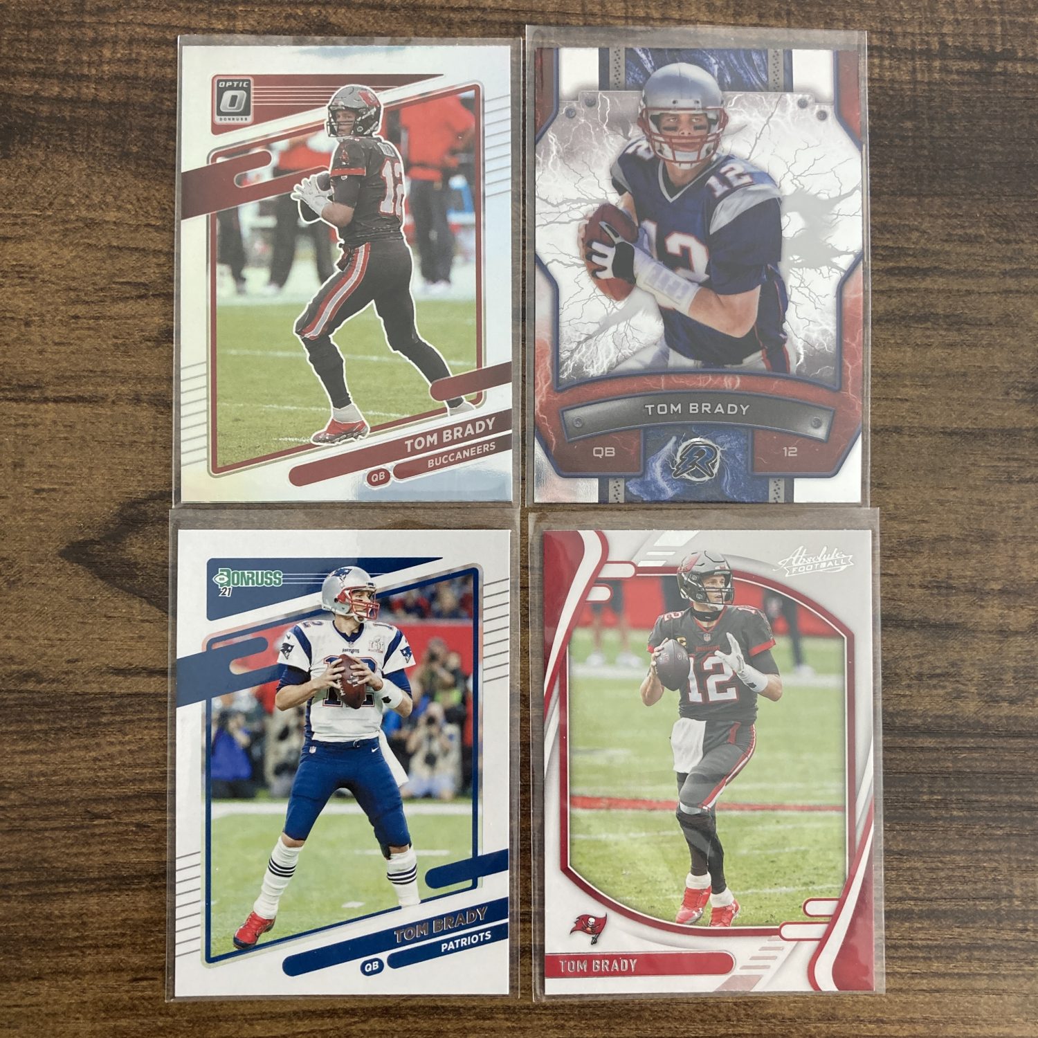 tom brady gift pack of football cards - instant collection bundle lot