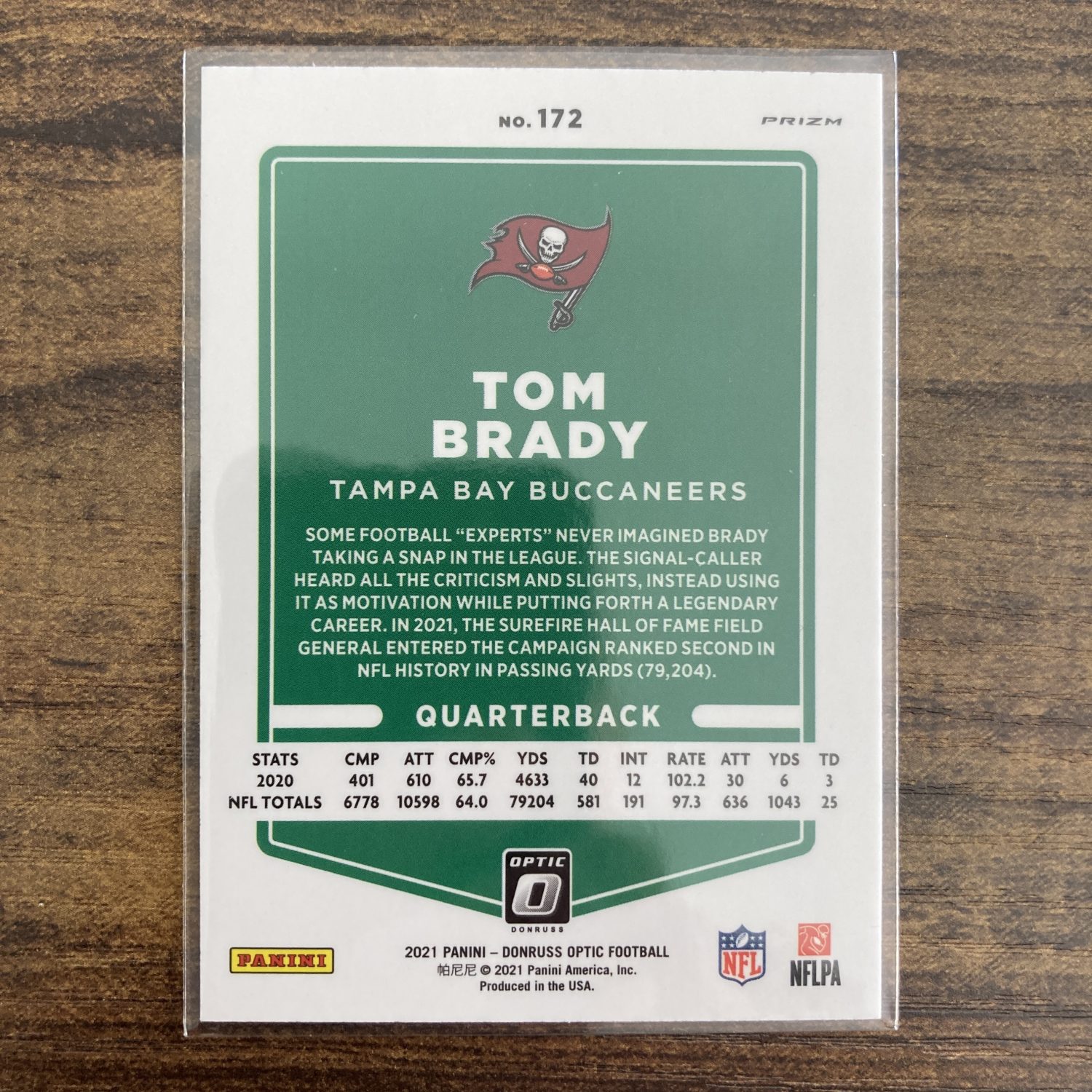 Tom Brady Pack w/Silver Prizm, Lot of 4 Football Cards (88_3) - Image 5