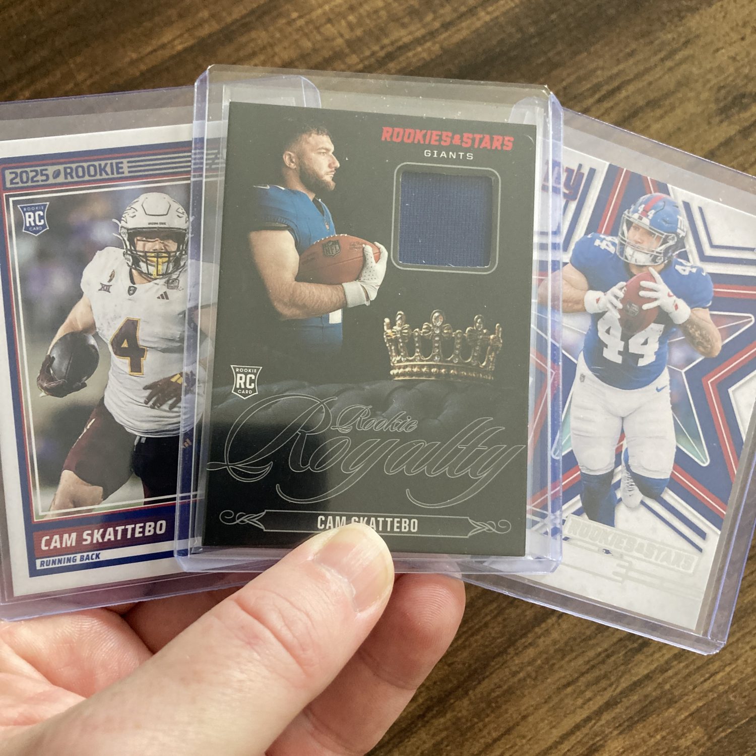 cam skattebo gift pack of football cards, rookie rc - instant collection bundle lot