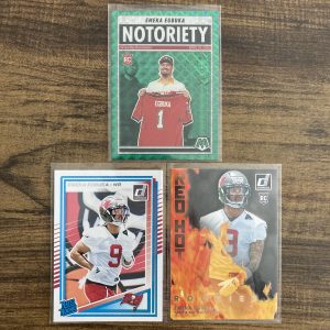emeka egbuka gift pack of football cards, rookie rc - instant collection bundle lot