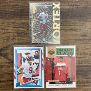 emeka egbuka gift pack of football cards, rookie rc - instant collection bundle lot