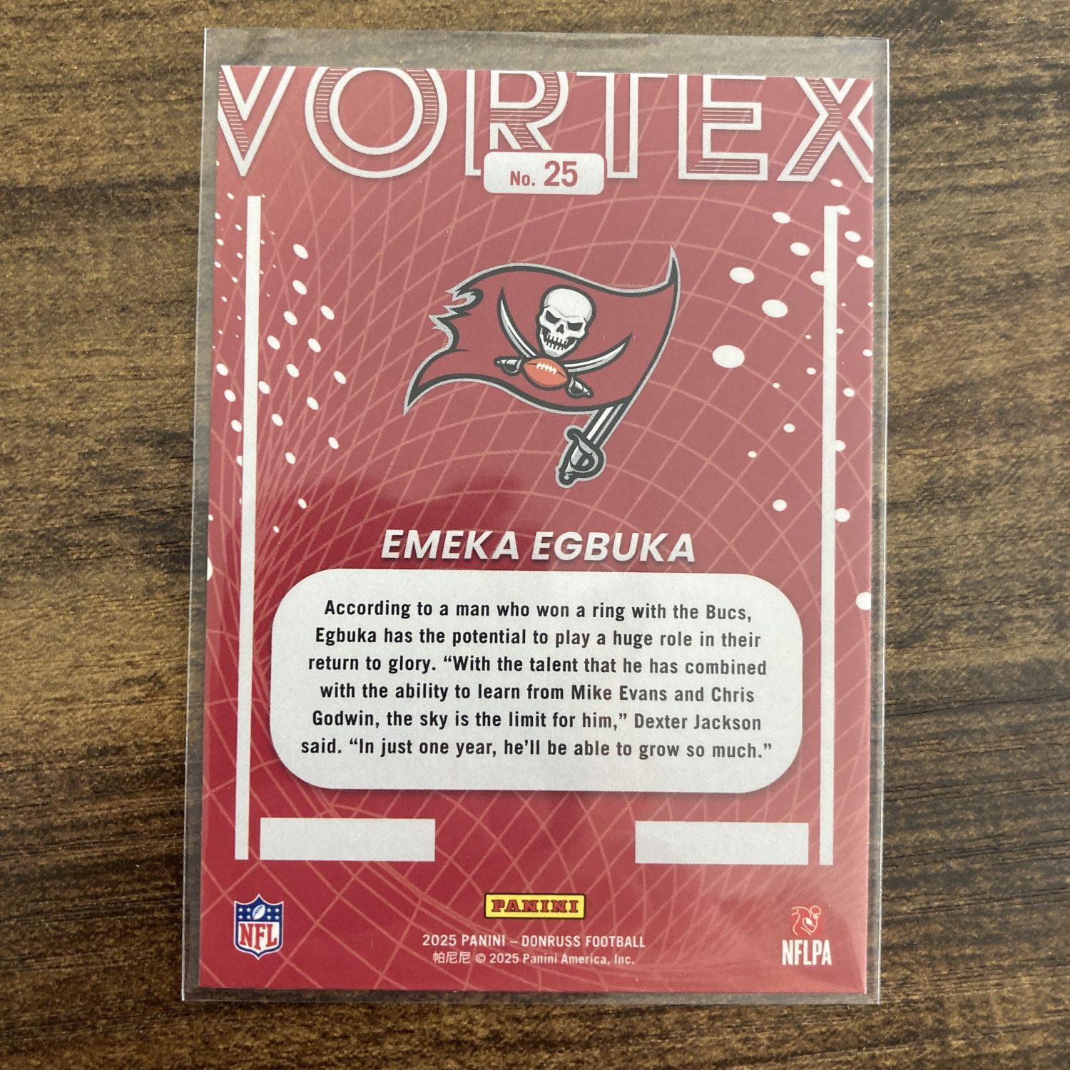 Emeka Egbuka RCs Pack w/Vortex Foil Insert, Lot of 3 Football Rookie Cards (88_4) - Image 5