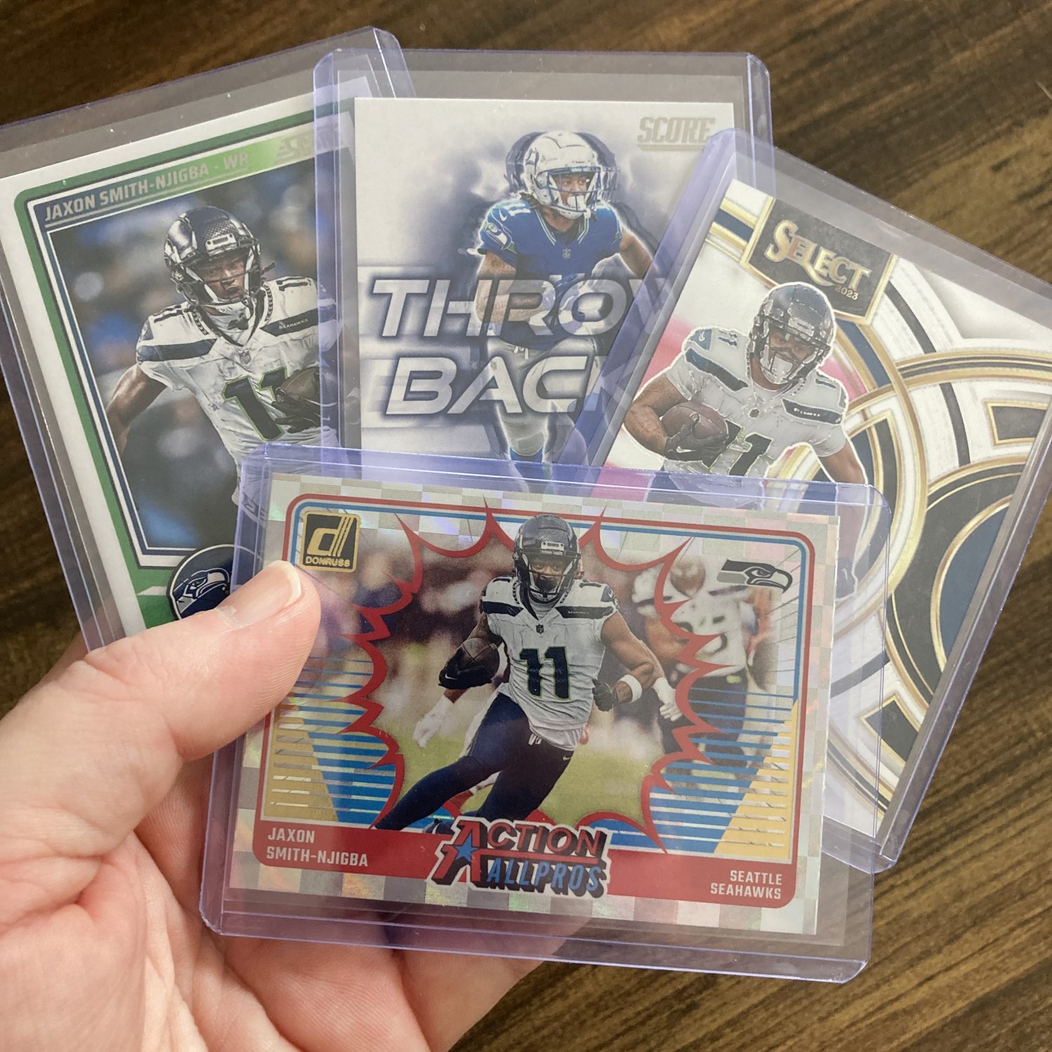 jaxon smith njigba gift pack of football cards - instant collection bundle lot