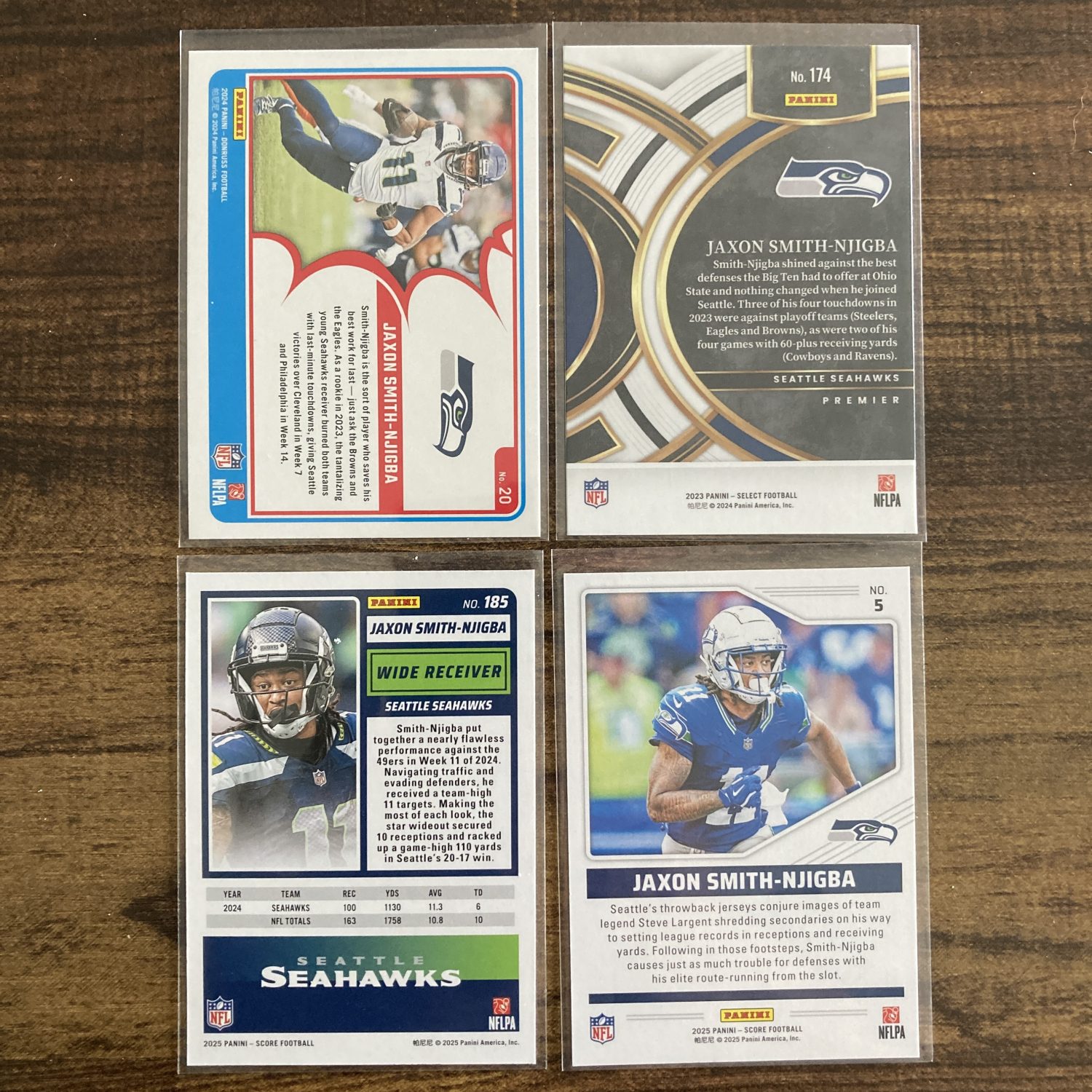 jaxon smith njigba gift pack of football cards - instant collection bundle lot