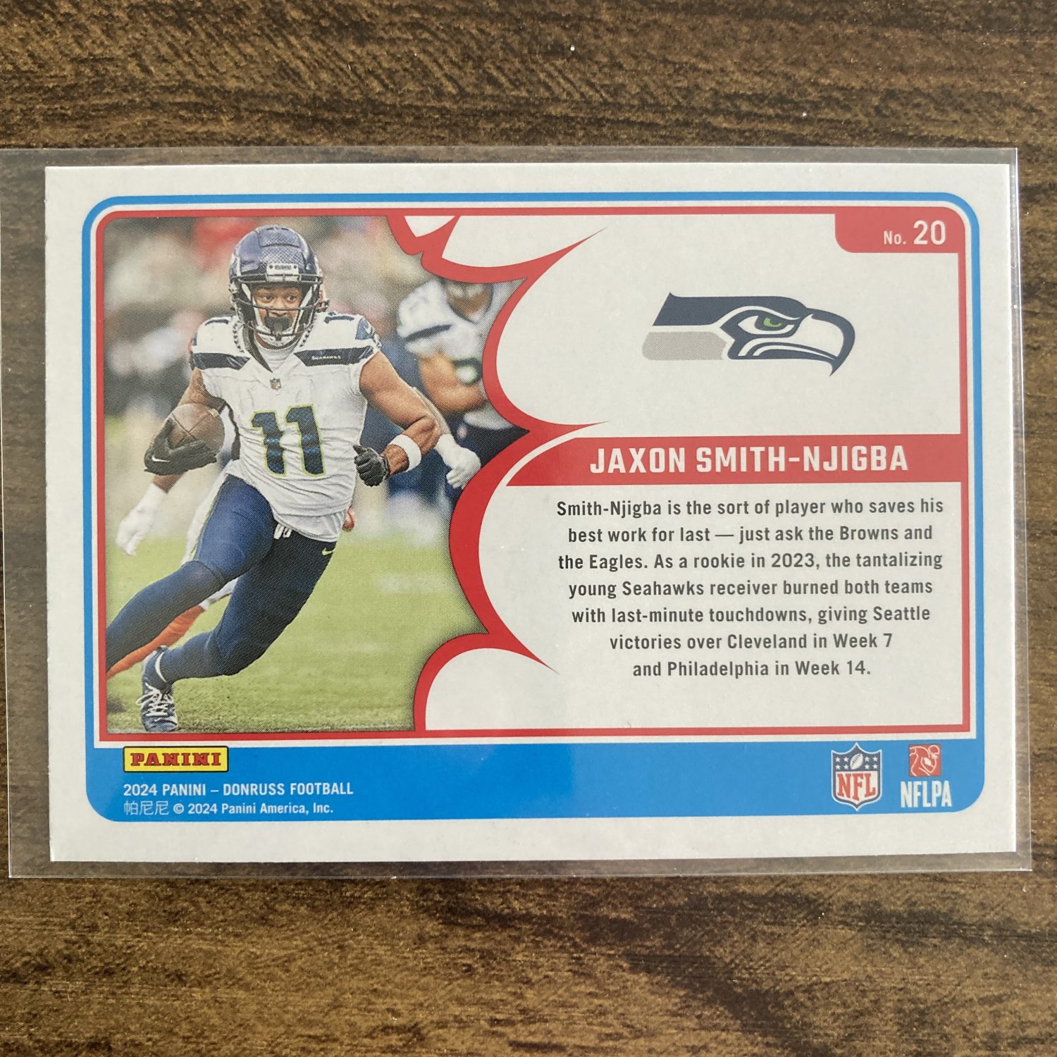 Jaxon Smith-Njigba Pack w/Holofoil Insert, Lot of 4 Football Cards (88_1) - Image 5