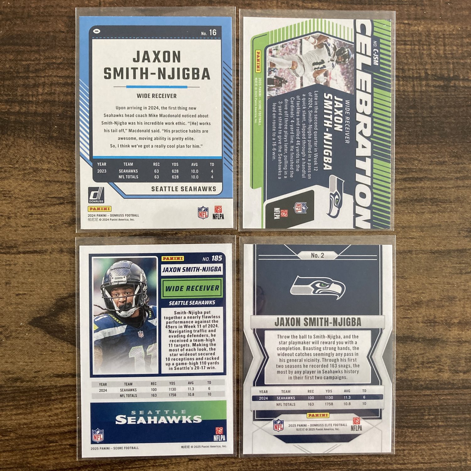 jaxon smith-njigba gift pack of football cards - instant collection bundle lot