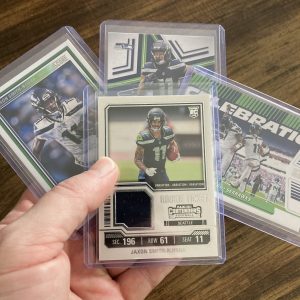 jaxon smith-njigba gift pack of football cards, rookie rc - instant collection bundle lot