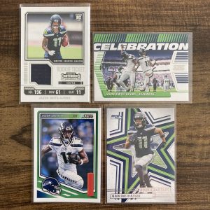 jaxon smith-njigba gift pack of football cards, rookie rc - instant collection bundle lot