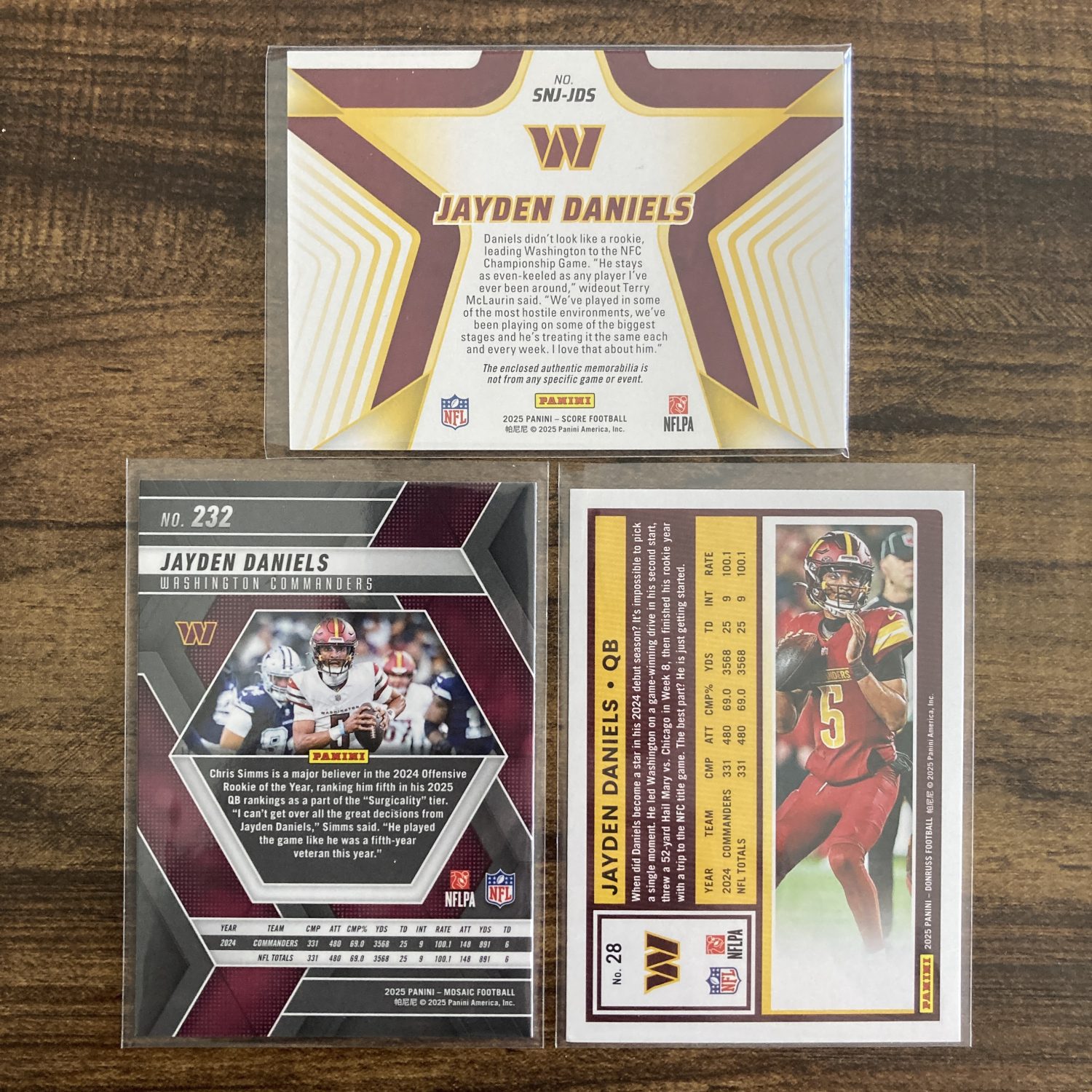 jayden daniels gift pack of football cards - instant collection bundle lot