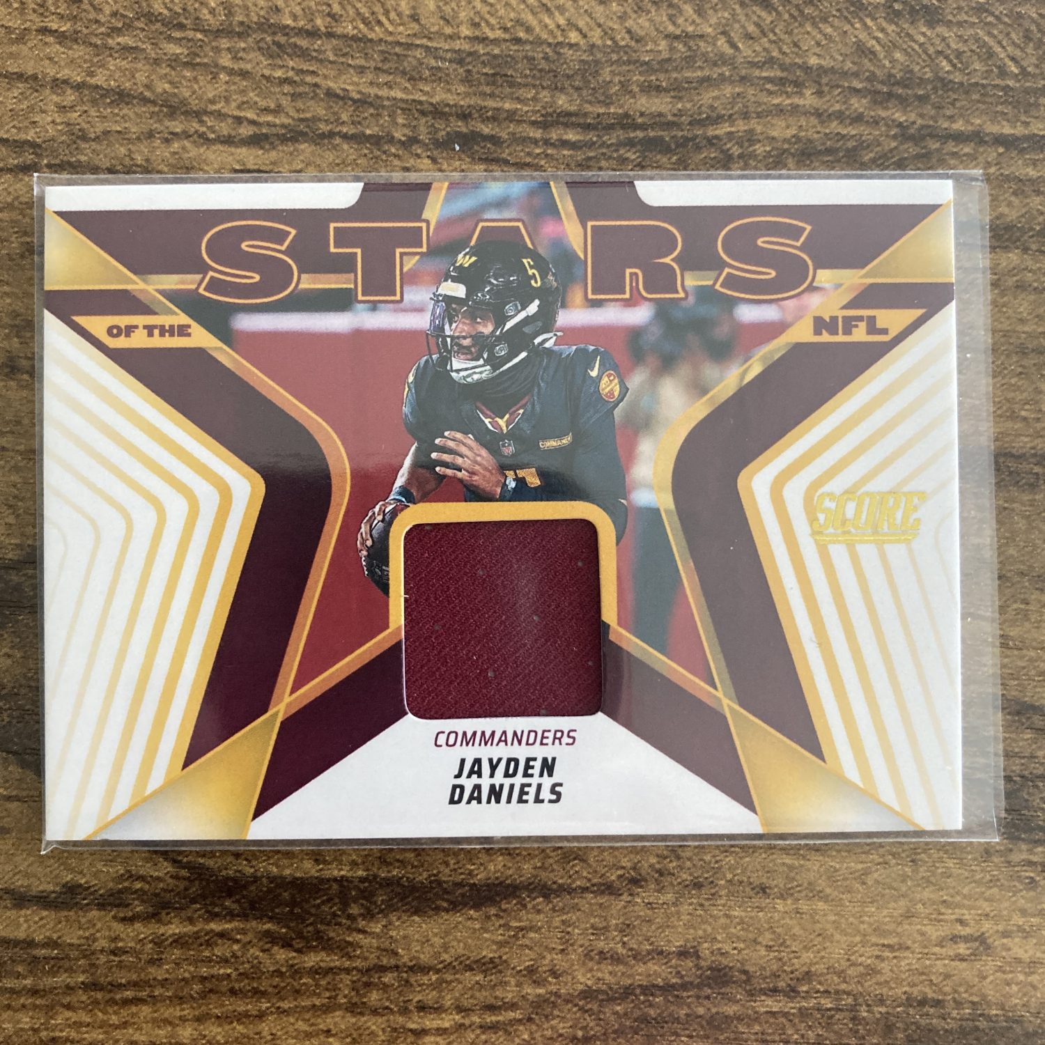 Jayden Daniels Pack w/Jersey Patch Insert, Lot of 3 Football Cards, RC (88_2) - Image 4