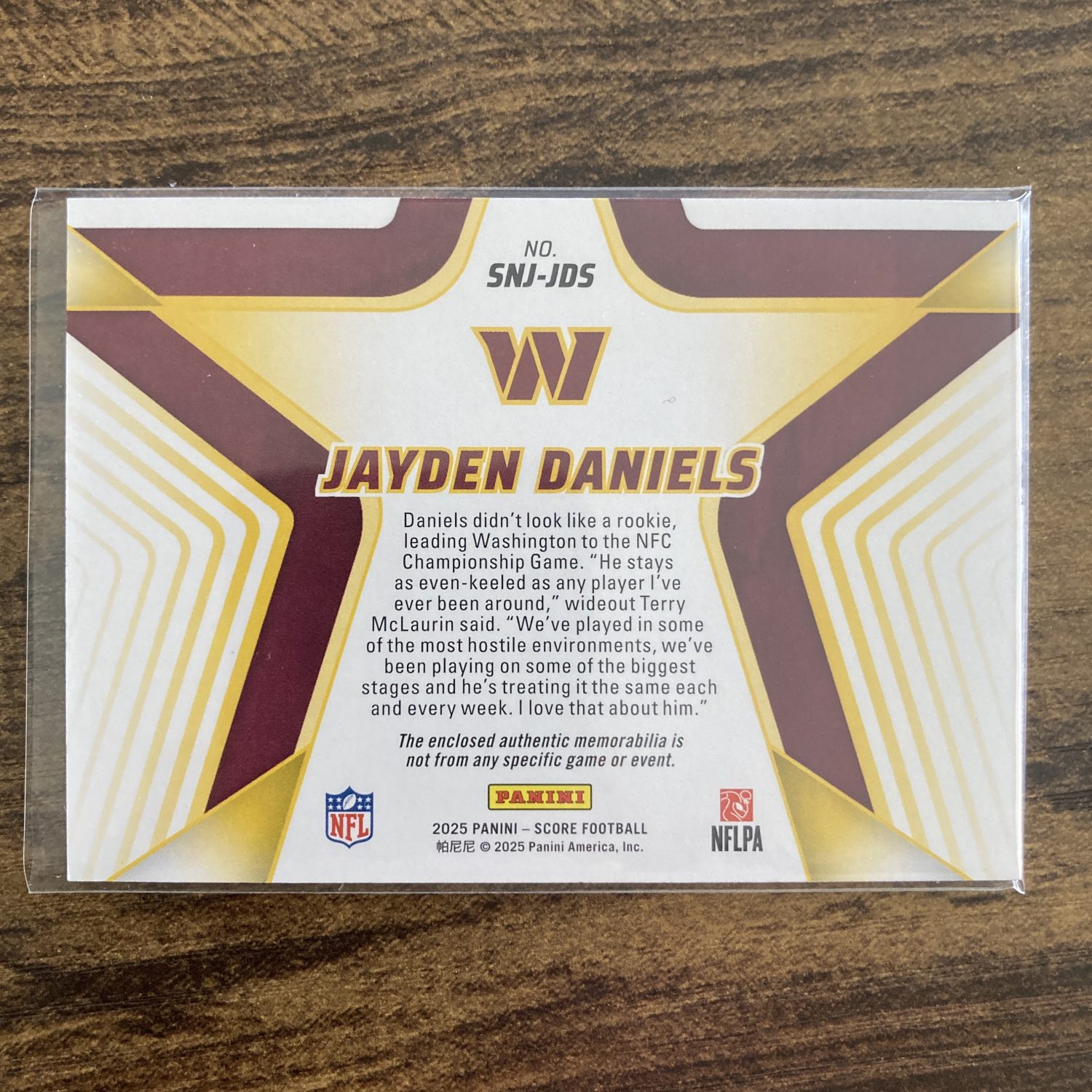 Jayden Daniels Pack w/Jersey Patch Insert, Lot of 3 Football Cards, RC (88_2) - Image 5